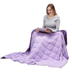 48ftftx Motrip 602835396725 Weighted Blanket 10 Pounds Flannel Soft Bed With Sanded Reversible