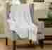 Mp50-1215 Quilted Throw Blanket White Solid Color Cotton Quilt Lap Bed Sofa Cover