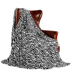Tb1-9090-zebra Mr Blue Throw Blanket For Couch Bed Soft Decorative Ultra-plush Colorful