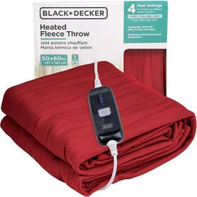 Mr. Brands Llc. 810087324506 Black Decker Heated Blanket Electric Throw Fleece Heating Bla