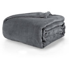Ms33-003-002-06 Mainstay Plush Blanket Gray 766686932997