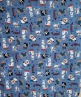 Ms97-555-610-12 Mainstays Blue Fleece Throw Dachshund Boston Terrier Dog Breed Cat