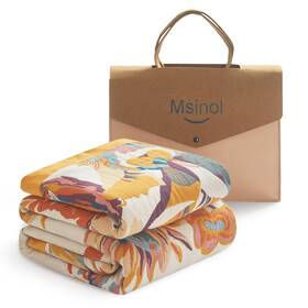 Kxlvniao-150 Msinol 200 Cotton Throw Blanket Floral Printed For Bed Soft Breathable Farmhouse B