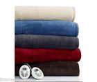 Msrp Sunbeam Twin 150 Blanket Microplush Heated Khaki Sand Nip