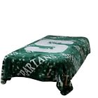 Msu Raschel Twin Bedspread Throw Blanket New Michigan State Nip 842141001283