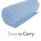 Mw2398 Imperial Home Cozy Fleece Throw Blanket Blue 852038013985