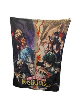 Mha-bl-29539 My Hero Academia Heroes Vs. Villains Super Plush Fleece Throw Blanket