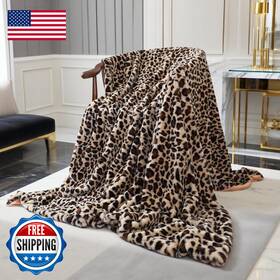 B07vl85v6y Myru Velboa Super Soft Leopard Blanket Double Layer Bedding Thick Sofa Cover
