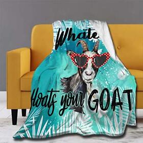 Mystcover Whatever Floats Your Goat Throw Blanket Super Soft Lightweight