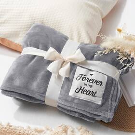 Mystgifder 768572395046 Memorial Sympathy Fleece Blanket Forever In My Heart Loss Of Loved One Condolenc