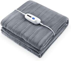 N B 756014707618 Electric Heated Blanket Twin Polar Fleece Full Body Warming Premium Microfiber