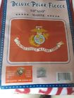 Na Ruffin Usmc Deluxe Polar Fleece Throw Stadium 798837215529
