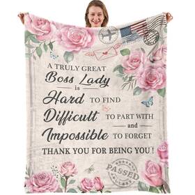 Nahjiiem 752574800844 Boss Blanket Gifts For Women Throws Blankets Day Gift