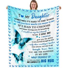 Nahjiiem 784196830121 To My Daughter Gift Blanket Birthday Gifts From Mom Dad For Dau