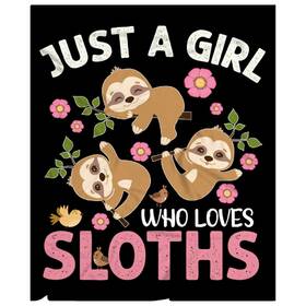 B0dhgmrtsk Nairatmya Sloth Blanket - Cute Gifts For Girls Kids Children Sloths
