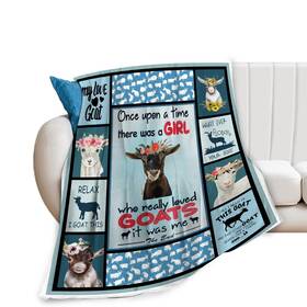 Nanen 901510999919 Goat Blanket Goats Throw Soft Fleece Flannel Bedding Sheep Gifts For
