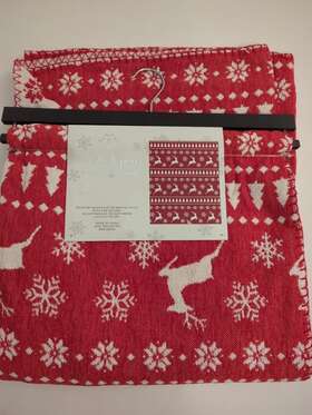 56729 Nanette Lepore 60 Inch X 70 Merry Joy Christmas 100% Polyester Decorative Throw