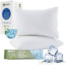 Nbq02 Nappler Cooling Pillow For Hot Sleepers - Bed Pillows Queen Size Premium Set Of 2 A