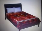 Gfblk487b2 Native Blanket King American Print House Polyester Wyndam Burgundy