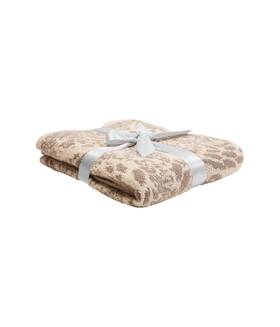 Mc-7782361 Natori Serenity Chenille Cozy Blanket In Jacquard Toasted Taupe Blankets Brown