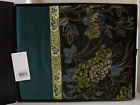 Natori Potala Palace Brown Teal Green Embroidered Bed Runner 675716272395