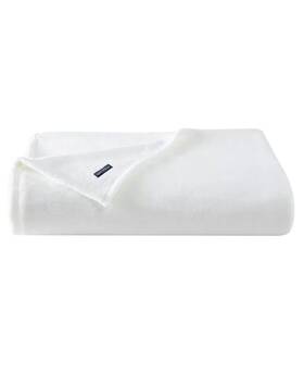 Ushsee1258990 Nautica Ultra Soft Plush Fleece White King Blanket