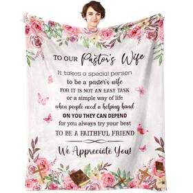Ncdcoia 751757444837 Pastor Wife Appreciation Gifts Blanket 60 Inch X50 Birthday
