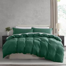 B0cqz54vld Nestl Dark Green Duvet Full 80 Inch X 90 - Zipper Closure 17