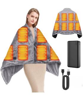 Tz24 New Fi Portable Heated Blanket Cordless Electric With 20000mah Battery