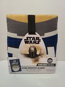 New Star Wars The Mandalorian Child 4.5 Lbs Plush Weighted Blanket 36inch X 48inch