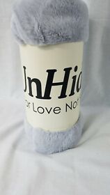 New Unhide Lilfoot Marsh Faux Fur Blanket Silver Gray 50inch X 60inch
