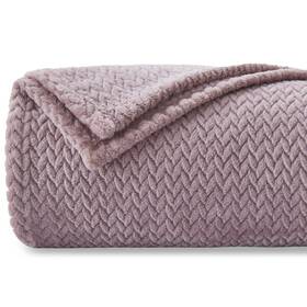 Newcosplay 607614817859 Super Soft Throw Blanket Light Purple Premium Silky Flannel Fleece