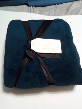 Newport 810798031946 Solid Velvet Blanket 50x70 In Blue