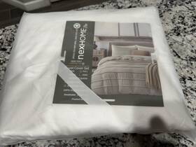 Ccs23002-mar-10490 Nexhome Pro 100% Organic Cotton Duvet Cover King Size 104x90 White