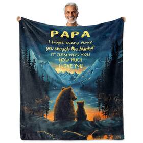 801-papa Nexvsgl Papa Gifts From Grandkids For Birthday Blanket 60 50 Big P