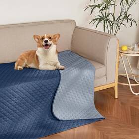 Vcntustsmbb90uc1-5282c26 Nicetown C58 Waterproof Reversible Pet Blanket 52 Inch X82 Navy/stone Blue