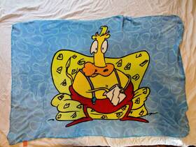 Nickelodeon 073558800361 Rockos Modern Life Heffer Fleece Blanket The Nick Box Nicktoons
