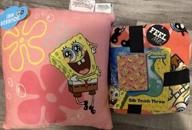Spon2434 Nickelodeon Spongebob Squarepants Silk Touch Throw Blanket 50x60 Pink/multicolor