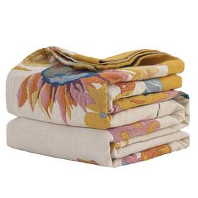 Nlbt061 Niftyloom Boho Cotton Throw Blanket 60ftftx80ftft- Large Soft All-season Lightweig