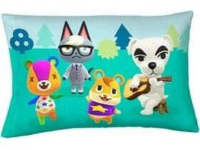 Ninetendo 073558817727 2 Animal Crossing Gone Camping Soft Standard Reversible Pillowcase Microfiber