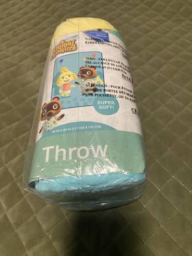 Nintendo 073558809111 Animal Crossing Throw Blanket 46x60
