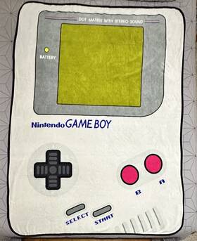 Nintendo 190371422263 Game Boy 47 Inch X 60 Plush Soft Thin Throw Blanket