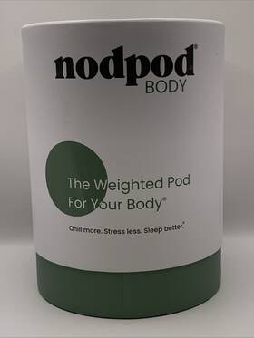 Nodpod 857465006425 Body Weighted Pod Sleep Stress Relief Blanket 6.5 Pounds Sage Color Nib