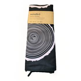 Nomadix 810072750952 Festival Blanket 60 Inch X72 Rings Of Time Black Nwt