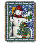 Nor-1gen051000001ret Internet Fulfillment Village Snowman Woven Tapestry Throw Services 87918722576