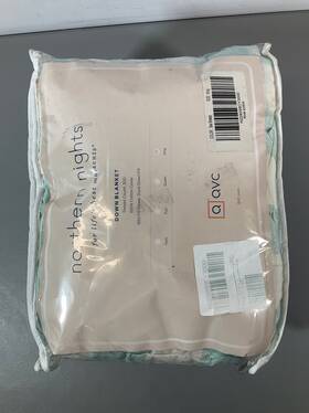 22099630300 Northern Nights King Down Blanket - 300tc 650 Fill 100% Cotton Sea Breeze