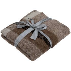 35702135 Northlight Taupe Plaid Woven Throw Blanket With Fringe 50 Inch X 60