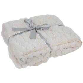 35702149 Northlight Plush White Fluffy Thick Throw Blanket 50 Inch X 60