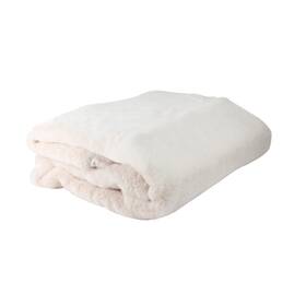 Northlight Seasonal 191296145657 50 Inch X 60 Luxurious Soft Peach Faux Fur Throw Blanket