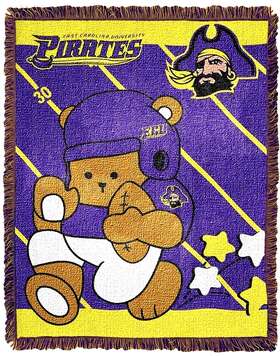 Northwest 087918129061 Carolina Pirates Jacquard Triple Woven Baby Throw Blanket East T13 Northwest 087918129061 Carolina Pirates Jacquard Triple Woven Baby Throw Blanket East T13